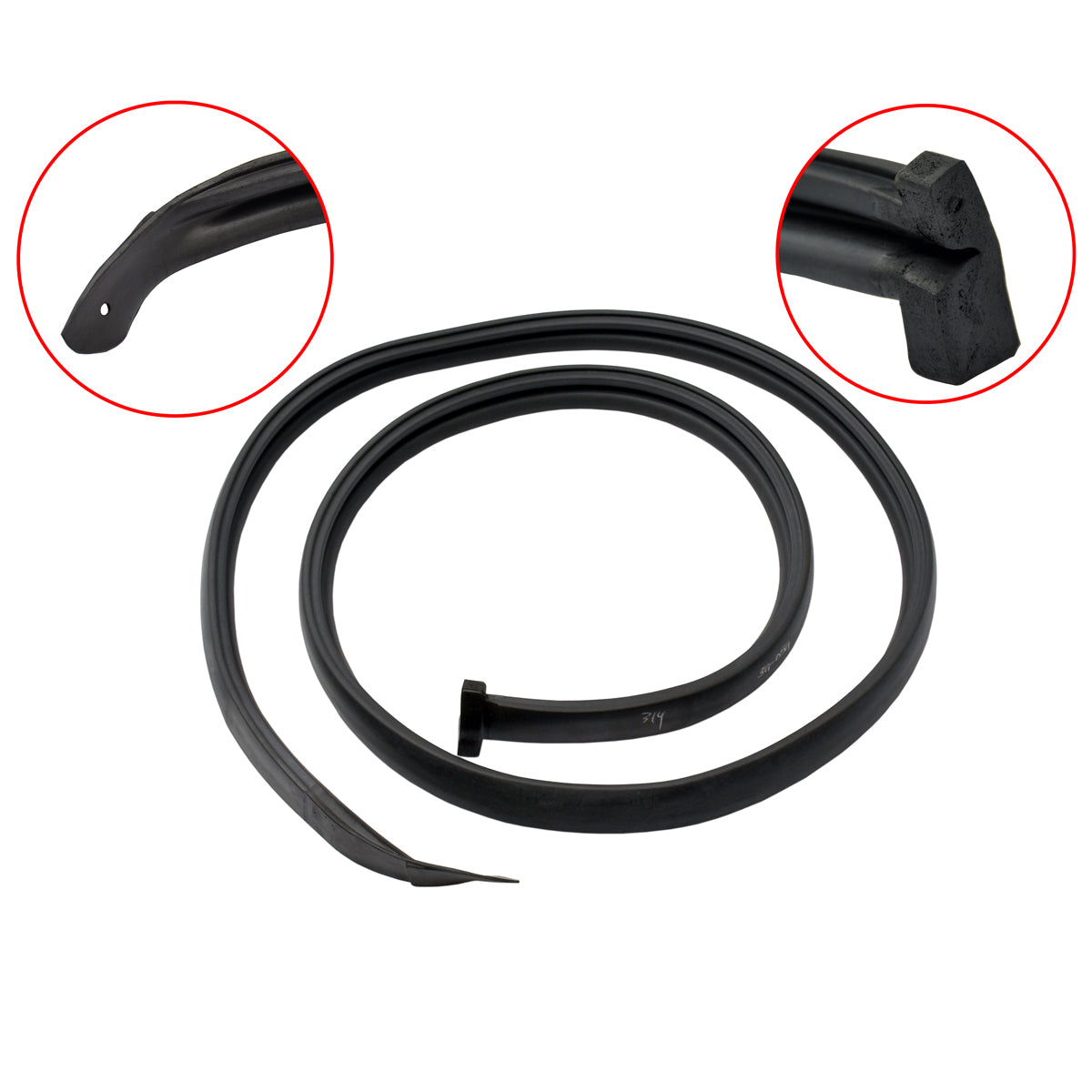 Holden Monaro Roof Rail Seal LEFT HK HT HG Coupe GTS  rubber  top - RRRS101