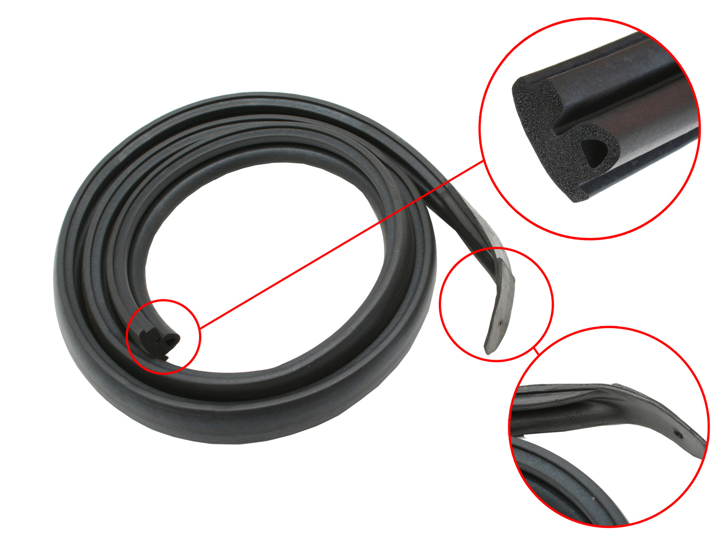Holden Monaro Roof Rail Seal RIGHT HQ HJ HX Coupe GTS rubber glass - RRRS104