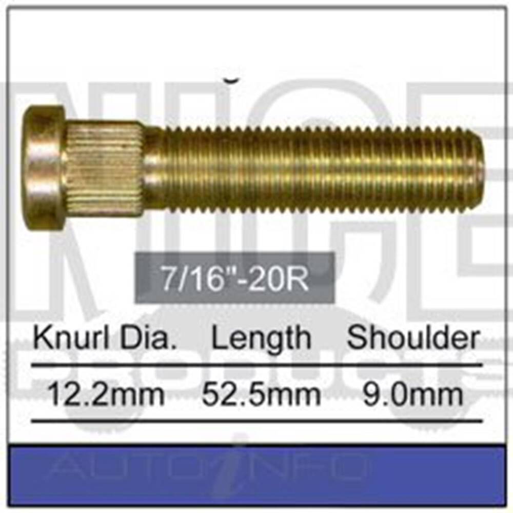Holden REAR Disc Brake Long Wheel Stud HJ HX HZ WB -S141 - S141