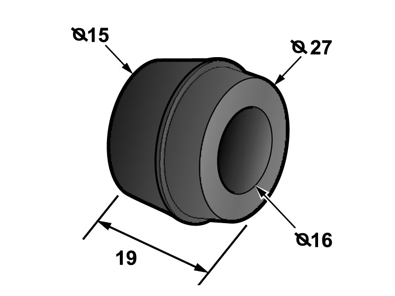 Holden Rear Lower Shock Absorber Bush x1 FJ - FB EK - HR HK HT HG Torana LC-LJ - S4025