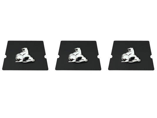 Seat Belt Button Decal Kit "GM Metal Lion" Holden HK-HG HQ-HZ Ute Van (3) - SBD1001A