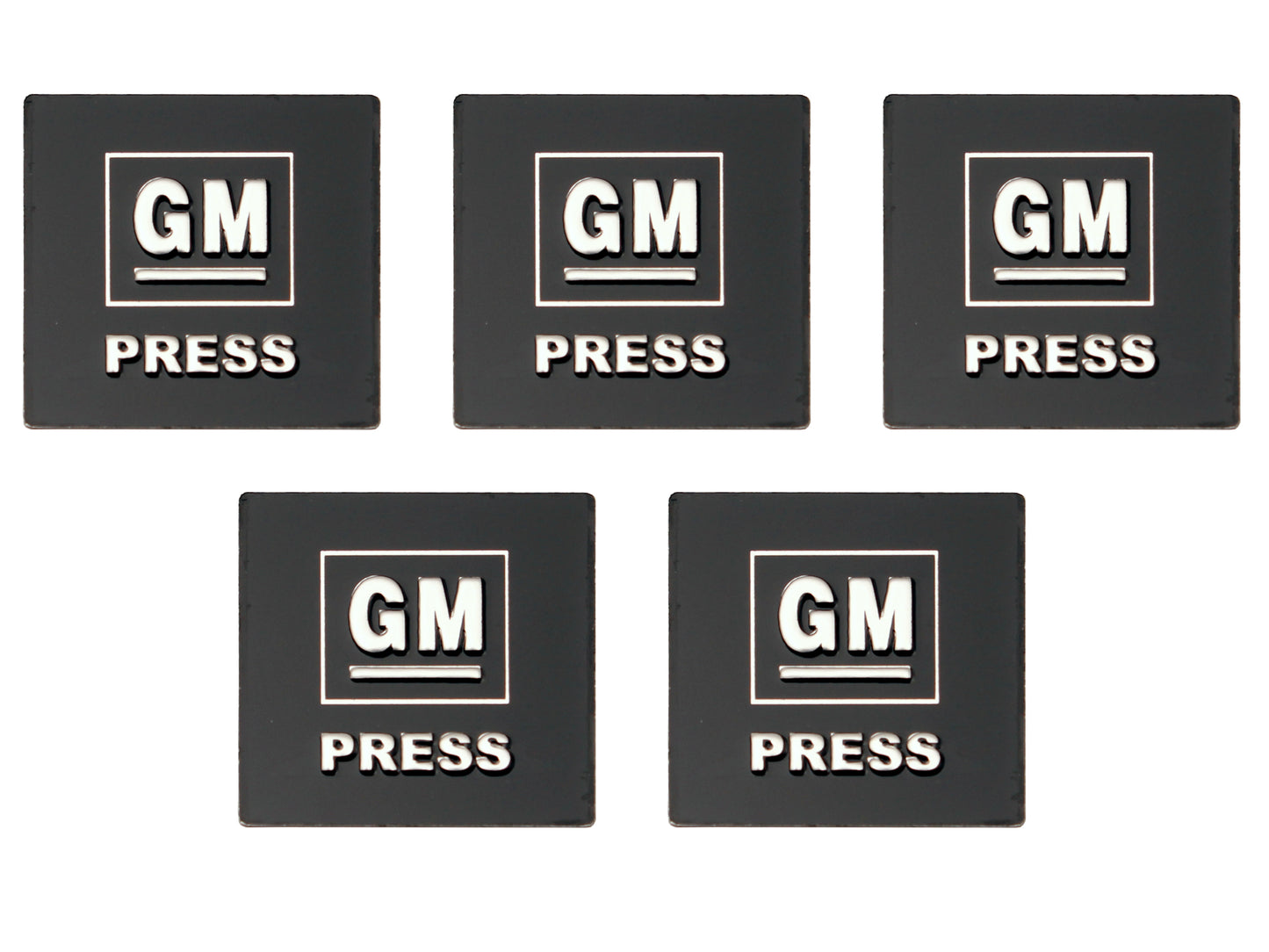 Seat Belt Button Decal Kit “GM Press” Holden HK-HG HQ-HZ LC-UC (5) - SBD1002