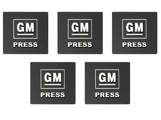 Seat Belt Button Decal Kit “GM Press” Holden HK-HG HQ-HZ LC-UC (5) - SBD1002
