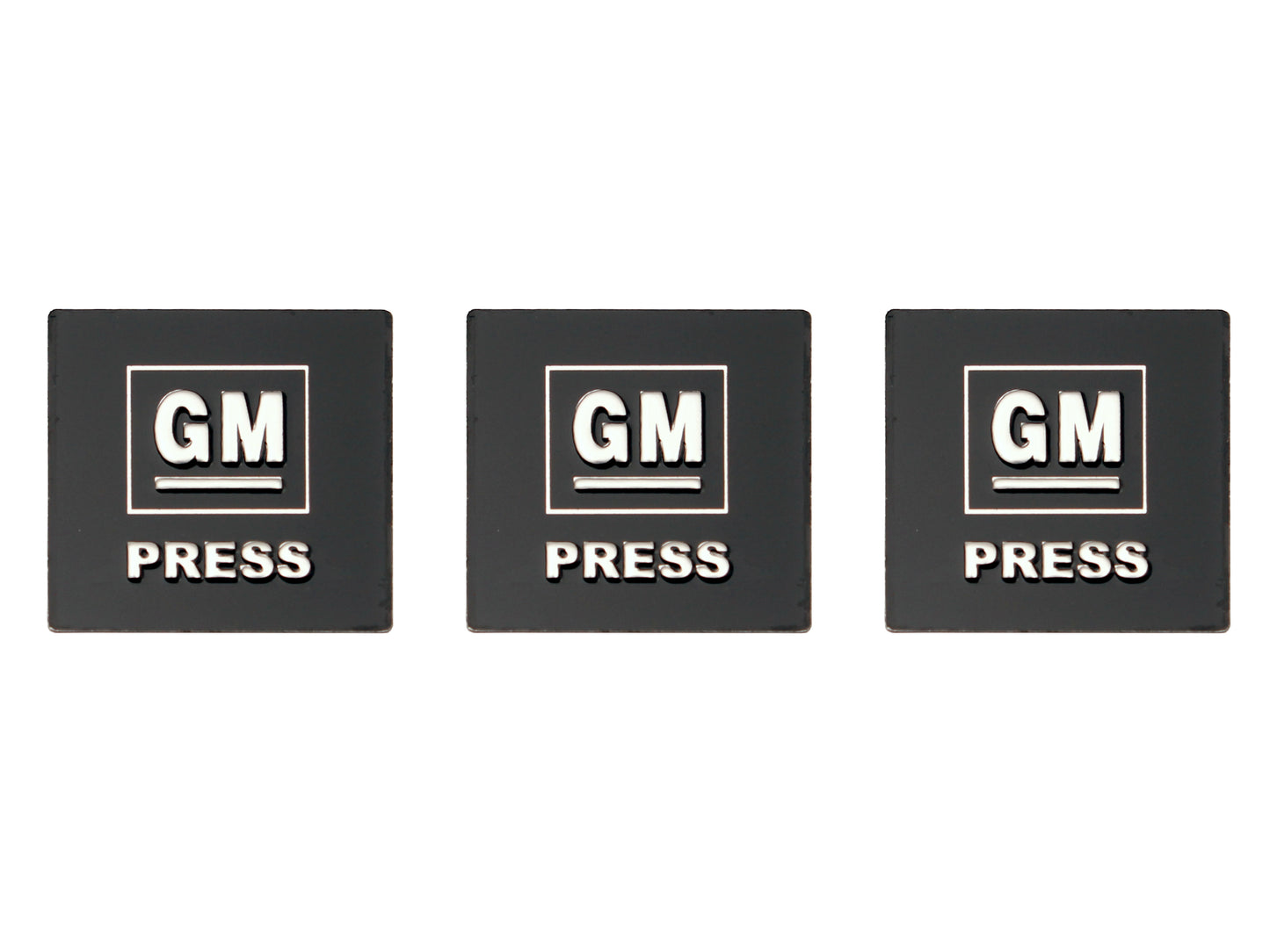 Seat Belt Button Decal Kit "GM Press" Holden HK-HG HQ-HZ Ute Van (3) - SBD1002A