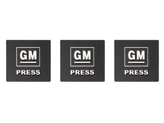Seat Belt Button Decal Kit "GM Press" Holden HK-HG HQ-HZ Ute Van (3) - SBD1002A