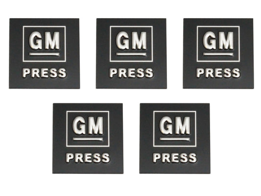 Seat Belt Button Decal Kit "GM Press" Holden LC LJ SA Build (5) - SBD1004