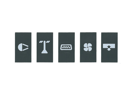 Switch Decals (Grey) Holden HJ HX HZ LH LX UC - SD1003