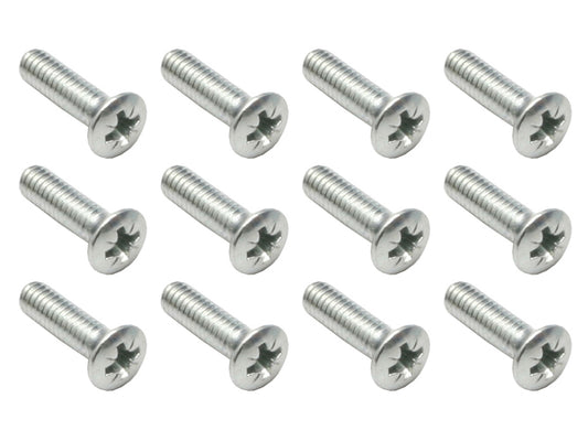"Ford Interior Chrome Screw Pack Phillips Oval Head 8G 5/8" CR ZP 12pcs - SM0012"