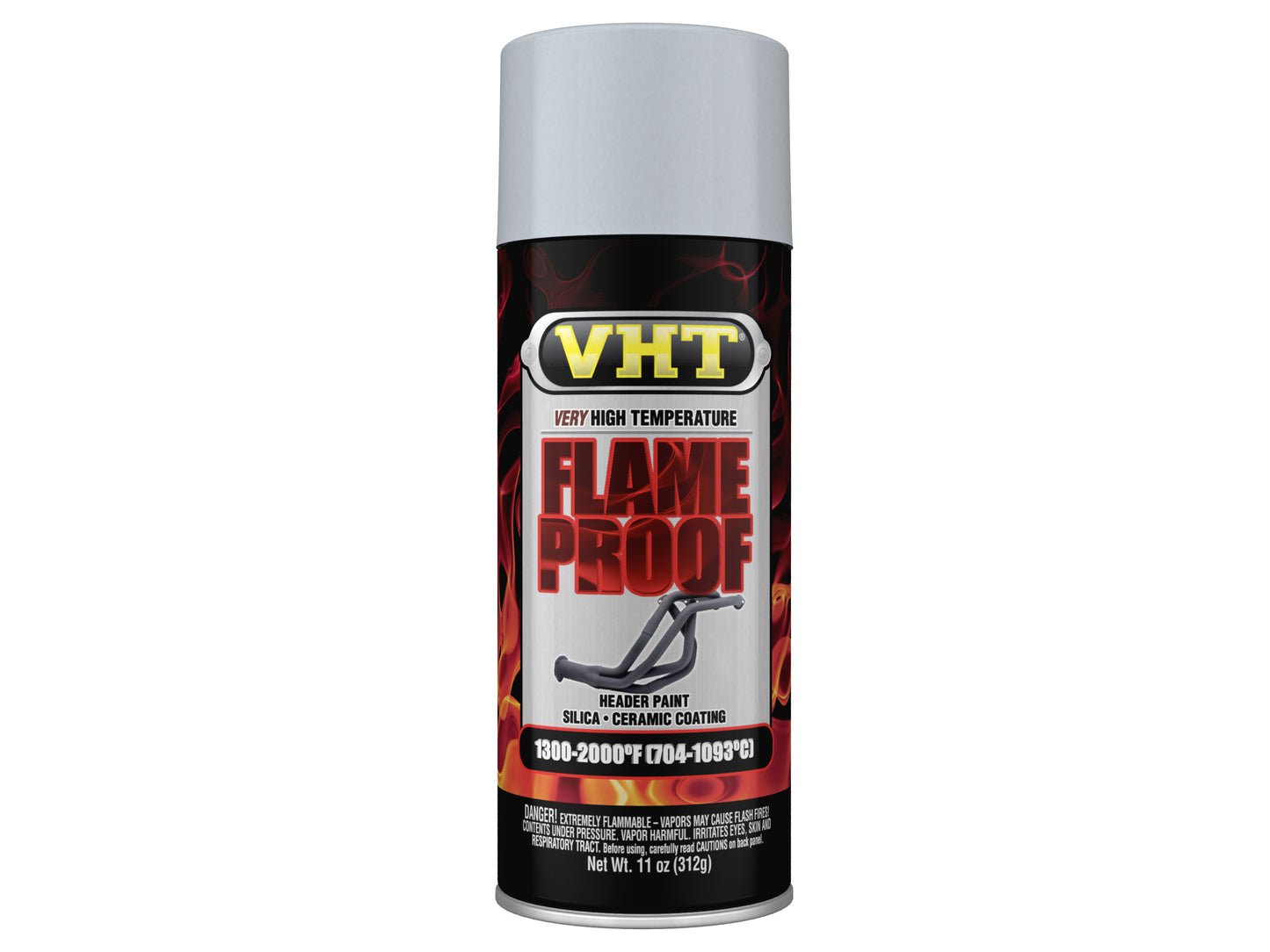 VHT High Temperature Spray Paint FLAMEPROOF FLAT GREY engine gray flame proof - SP104