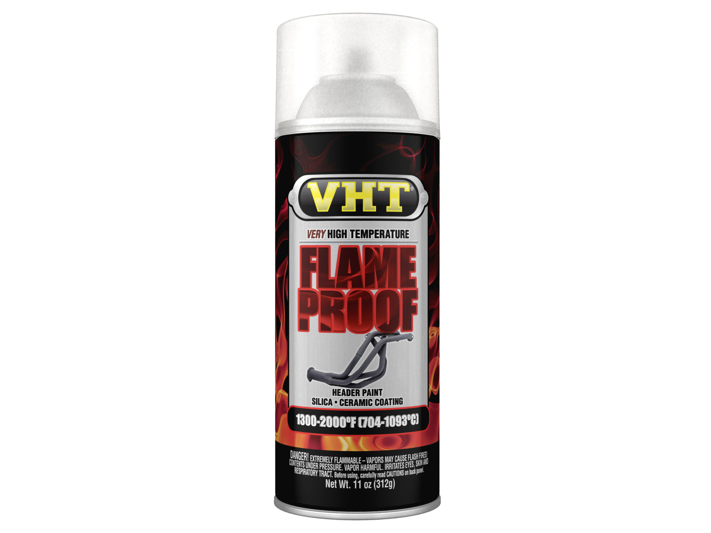 VHT High Temperature Spray Paint FLAMEPROOF SATIN CLEAR Exhaust engine flame proof - SP115