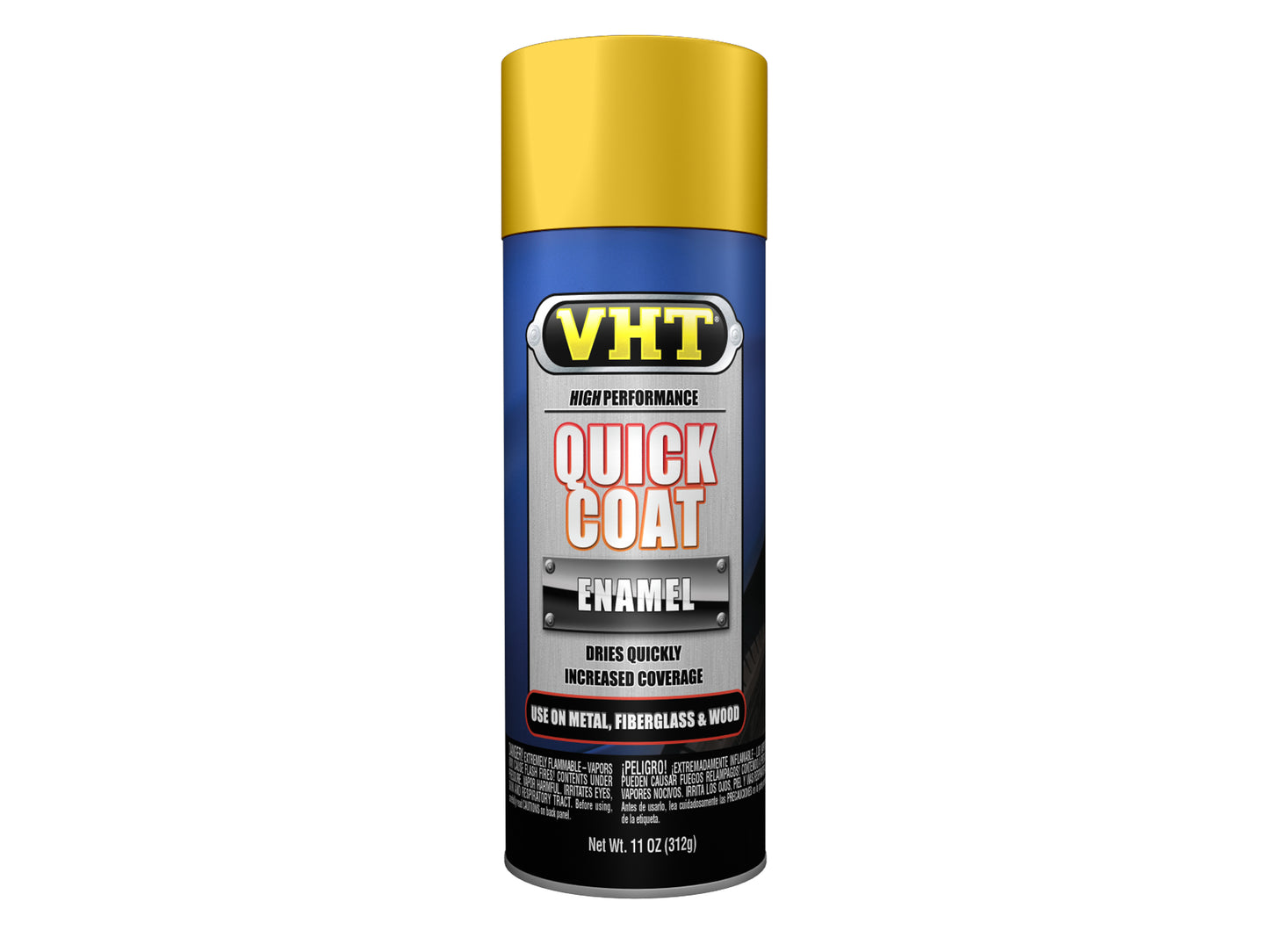 VHT Enamel Spray Paint QUICK COAT Premium Interior + Exterior Enamel YELLOW - SP508