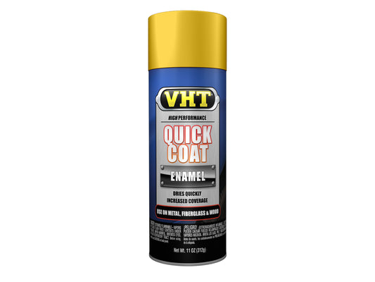 VHT Enamel Spray Paint QUICK COAT Premium Interior + Exterior Enamel YELLOW - SP508