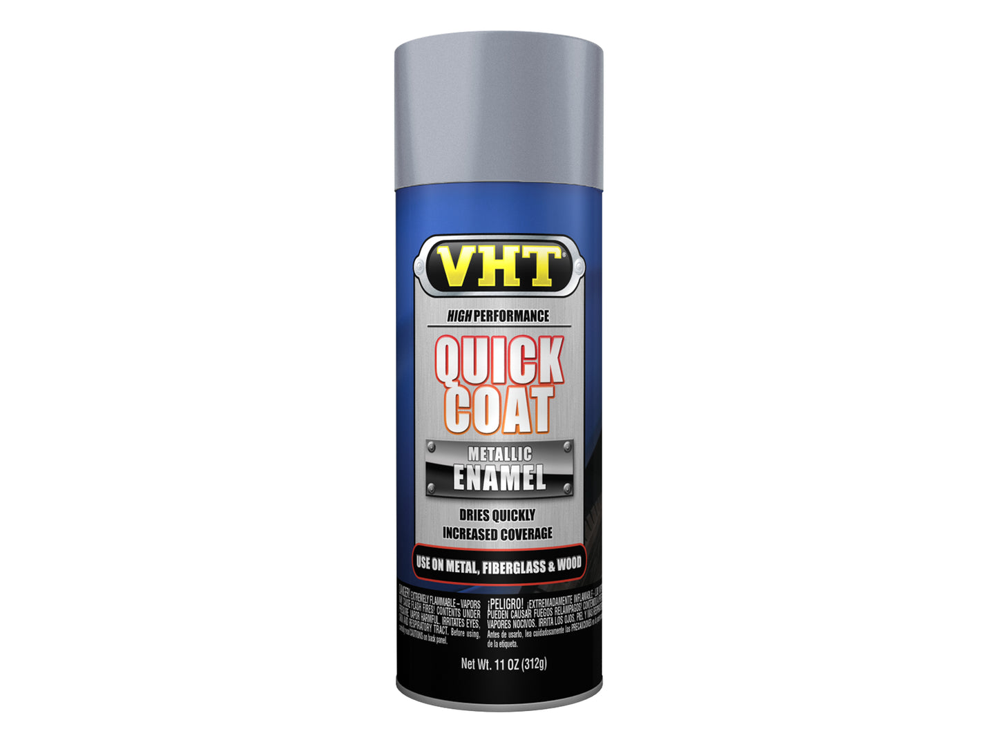 VHT Enamel Spray Paint QUICK COAT Premium Interior Exterior Enamel SILVER CHROME - SP525