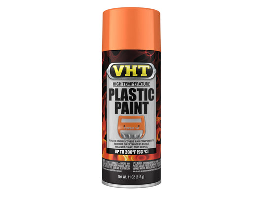 VHT PLASTIC High Temperature Spray Paint x1 GLOSS ORANGE engine covers interior - SP823