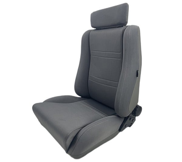 Autotecnica Sport Seat (Grey PU Leather Backing) Twin Adjusters - SP88GR