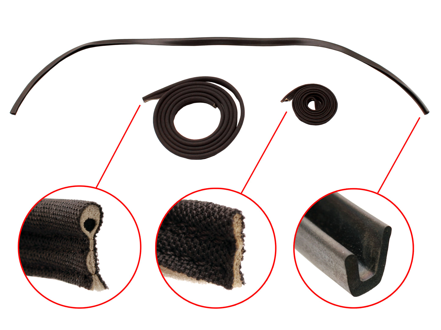 Ford Sunroof Rubber Seal Kit XW XY XA XB XC ZC ZD ZF ZG ZH sun roof - SRSKT