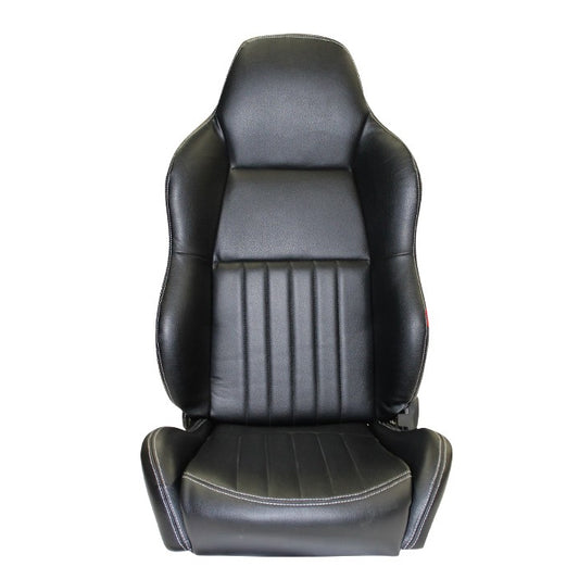 Autotecnica High Back Seat Pair (Black PU Leather) Universal / Ford / Holden - SSBH03