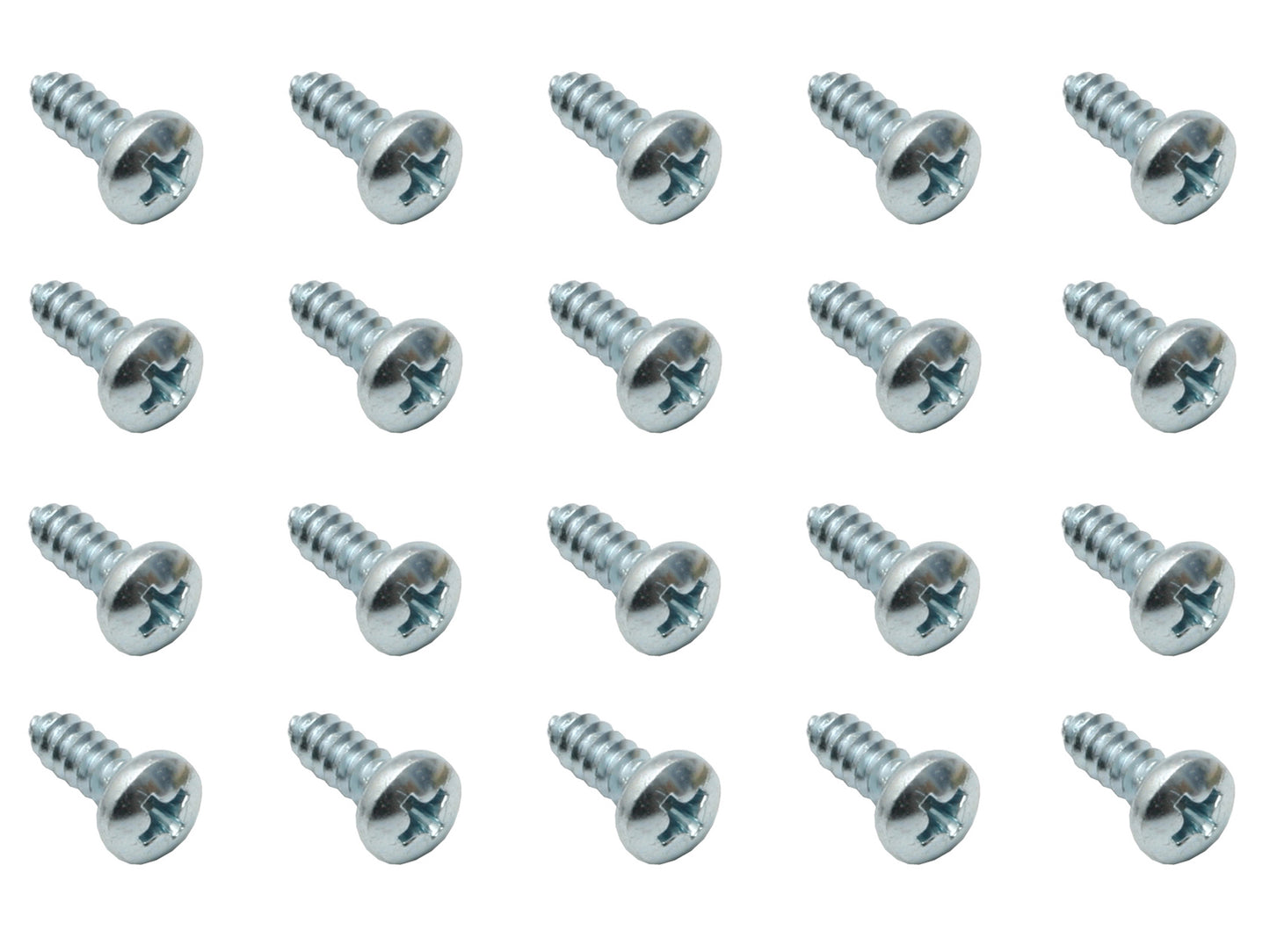Universal Self Tapper Screw Kit Phillips Head 8.0mm Dia X 15.4mm O/A 20pcs - ST0004