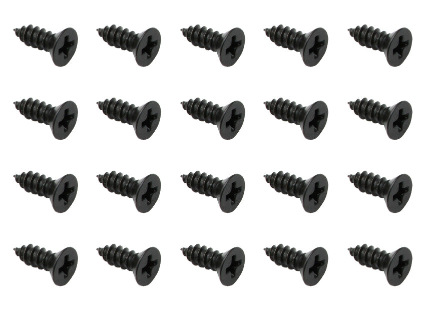 Holden FJ-EK +Universal Self Tapper Screw Phillips Countersunk 8Gx1/2" Black 20p - ST0025