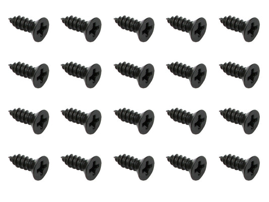 Holden FJ-EK +Universal Self Tapper Screw Phillips Countersunk 8Gx1/2" Black 20p - ST0025
