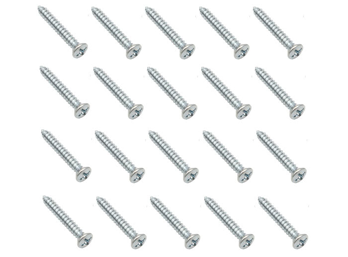 Holden FJ- EK +Universal Self Tapper Screw Phillips Oval Head CR Rec 6 X 1" 20pc - ST0028
