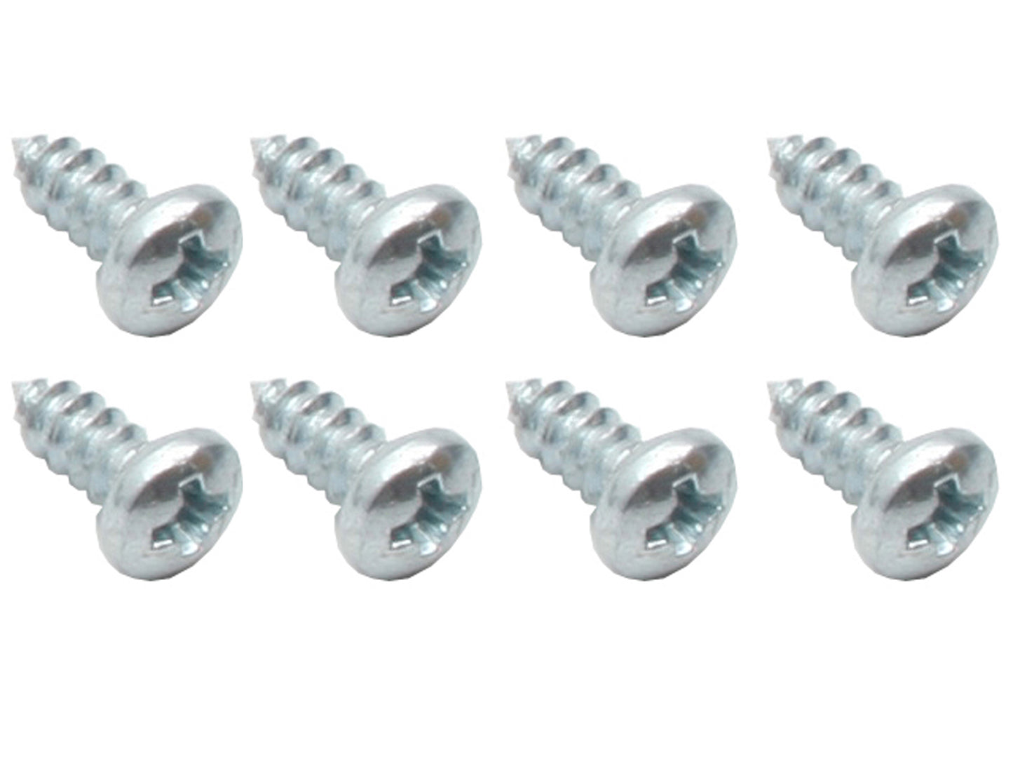 Universal Self Tapper Screw Phillips Pan Head 6 X 3/8" Zinc 8pcs - ST0038