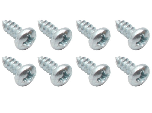 Universal Self Tapper Screw Phillips Pan Head 6 X 3/8" Zinc 8pcs - ST0038