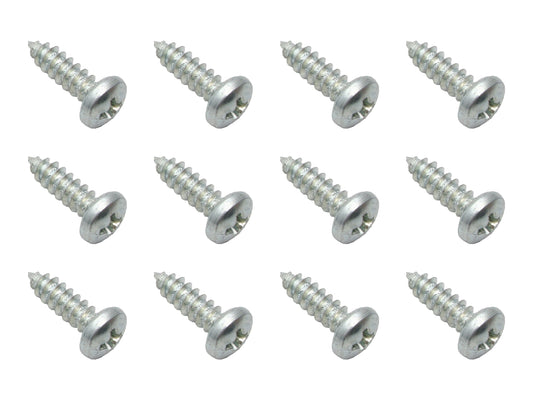 Universal Self Tapper Screw Pan Head 10G - 16 X 5/8" CR ZP Tap AB Zinc 12pcs - ST0040