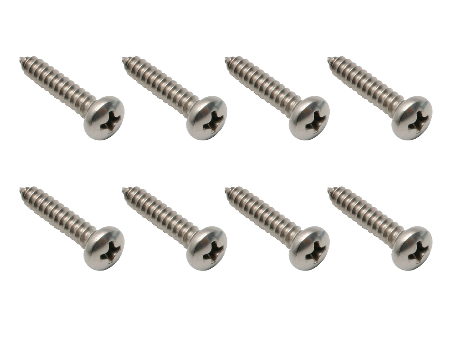 Holden Lens Screw +Universal Self Tapper Pan Head 9.2mmD X 30.6mm O/A 8pcs - ST0051