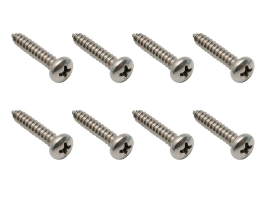 Holden Lens Screw +Universal Self Tapper Pan Head 9.2mmD X 30.6mm O/A 8pcs - ST0051