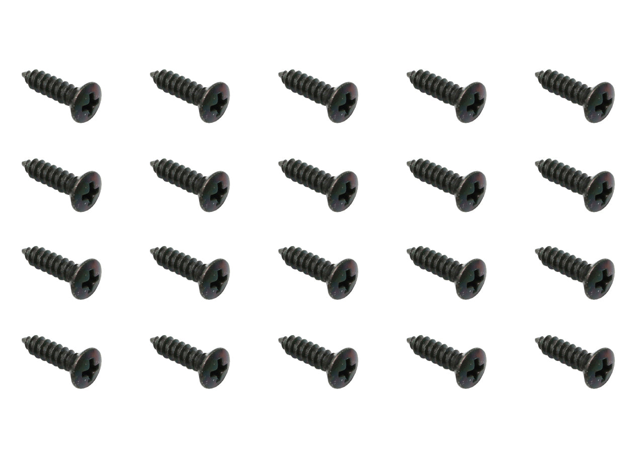 Holden +Universal Self Tapper Screw Oval Head 10# X 3/4" Black Countersunk 20pcs - ST0061