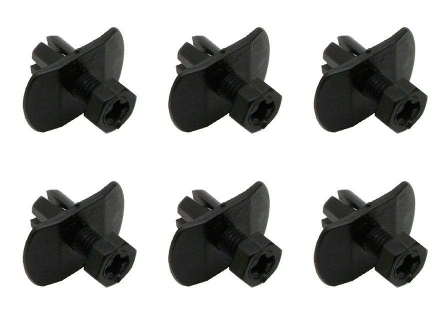Commodore VN VP VR VS VT +Universal Splash Guard Clip Black 6 Pcs - TC0024