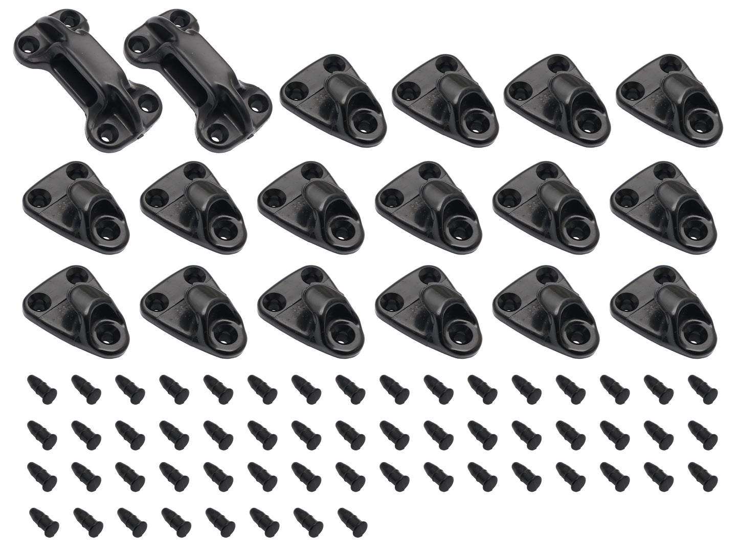Holden Tonneau Tarp Clip Hook +Pin +Cleat Kit HQ HJ HX HZ WB Ute Tailgate - TC1002
