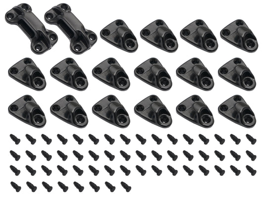 Holden Tonneau Tarp Clip Hook +Pin +Cleat Kit HQ HJ HX HZ WB Ute Tailgate - TC1002