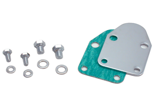 TFI Chrome Fuel Pump Block Off Plate Chev - TFI66-210