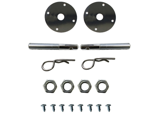 TFI Chrome Hairpin Hood Pin Kit - TFI66-260