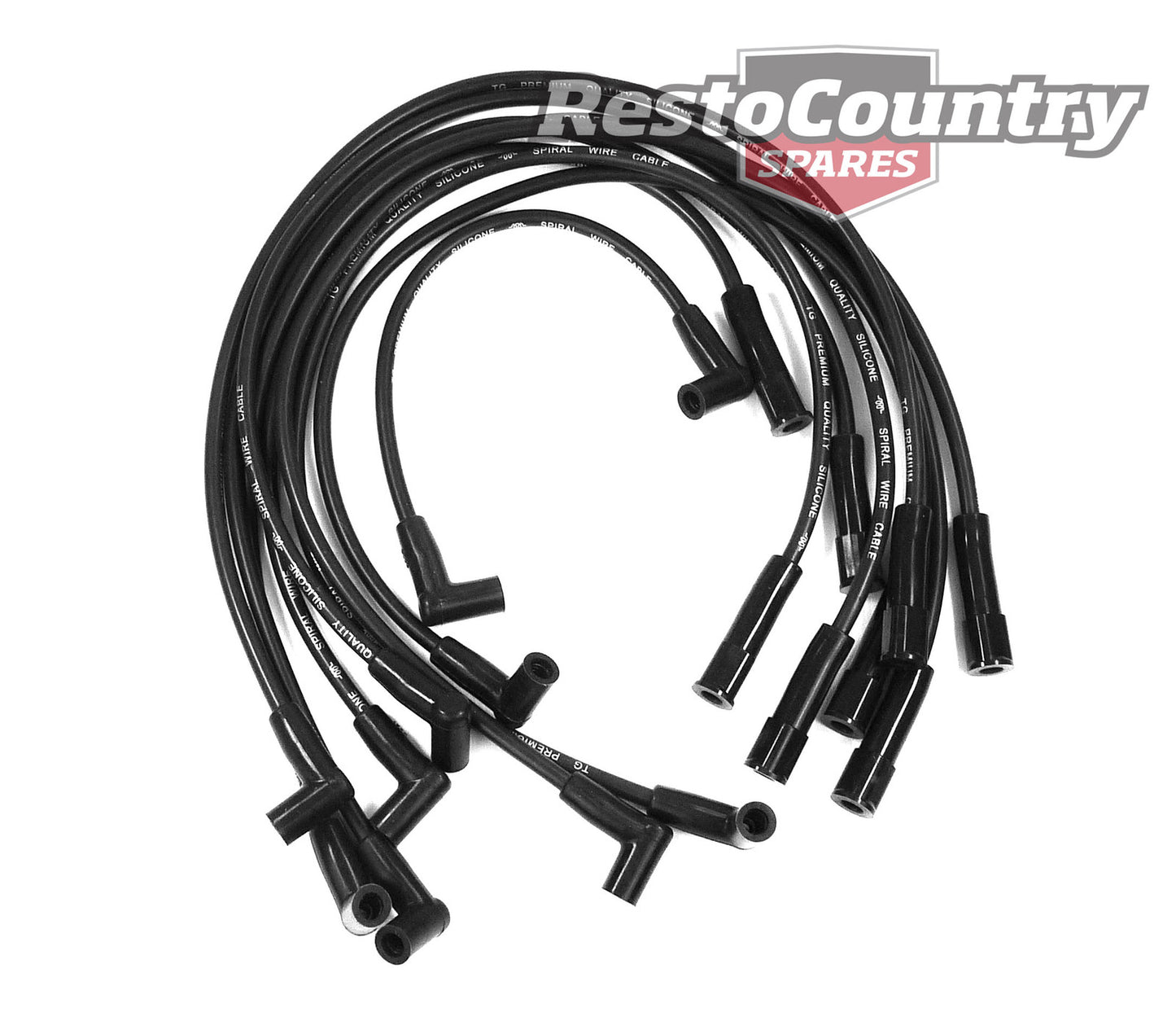 Top Gun Spark Plug Lead Set Holden V8 WB Commodore VC VH VK VL 4.2 5.0 253 308 - TG8011