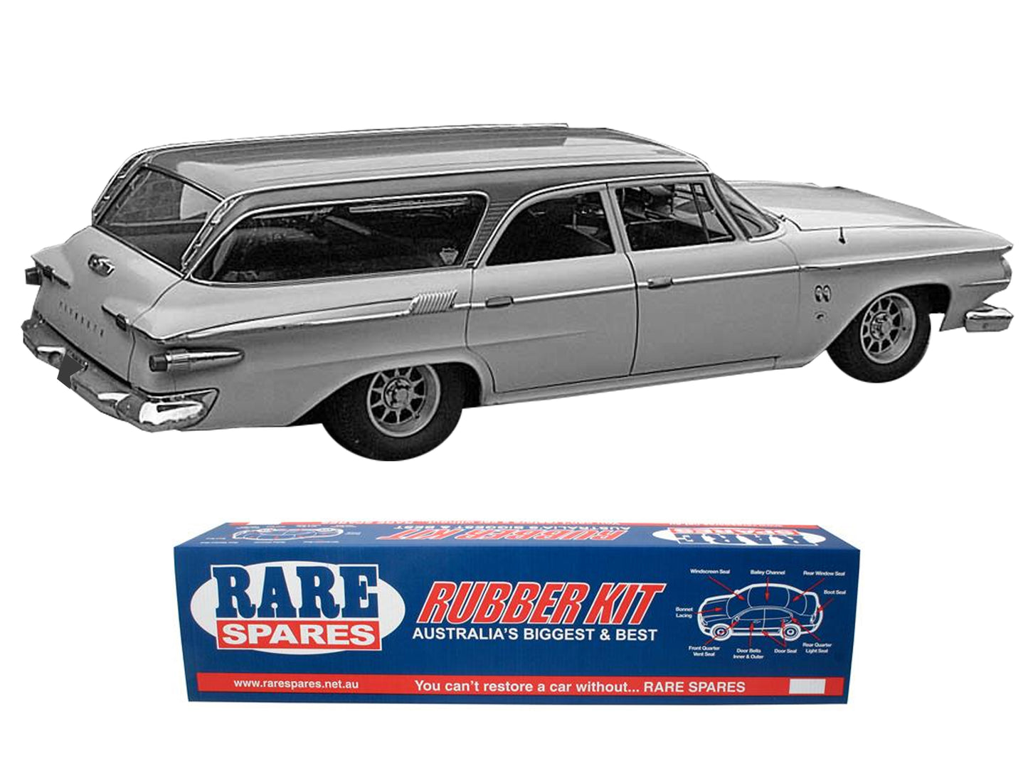 Body Rubber Kit Chrysler VE VF VG Valiant Wagon - VAL10