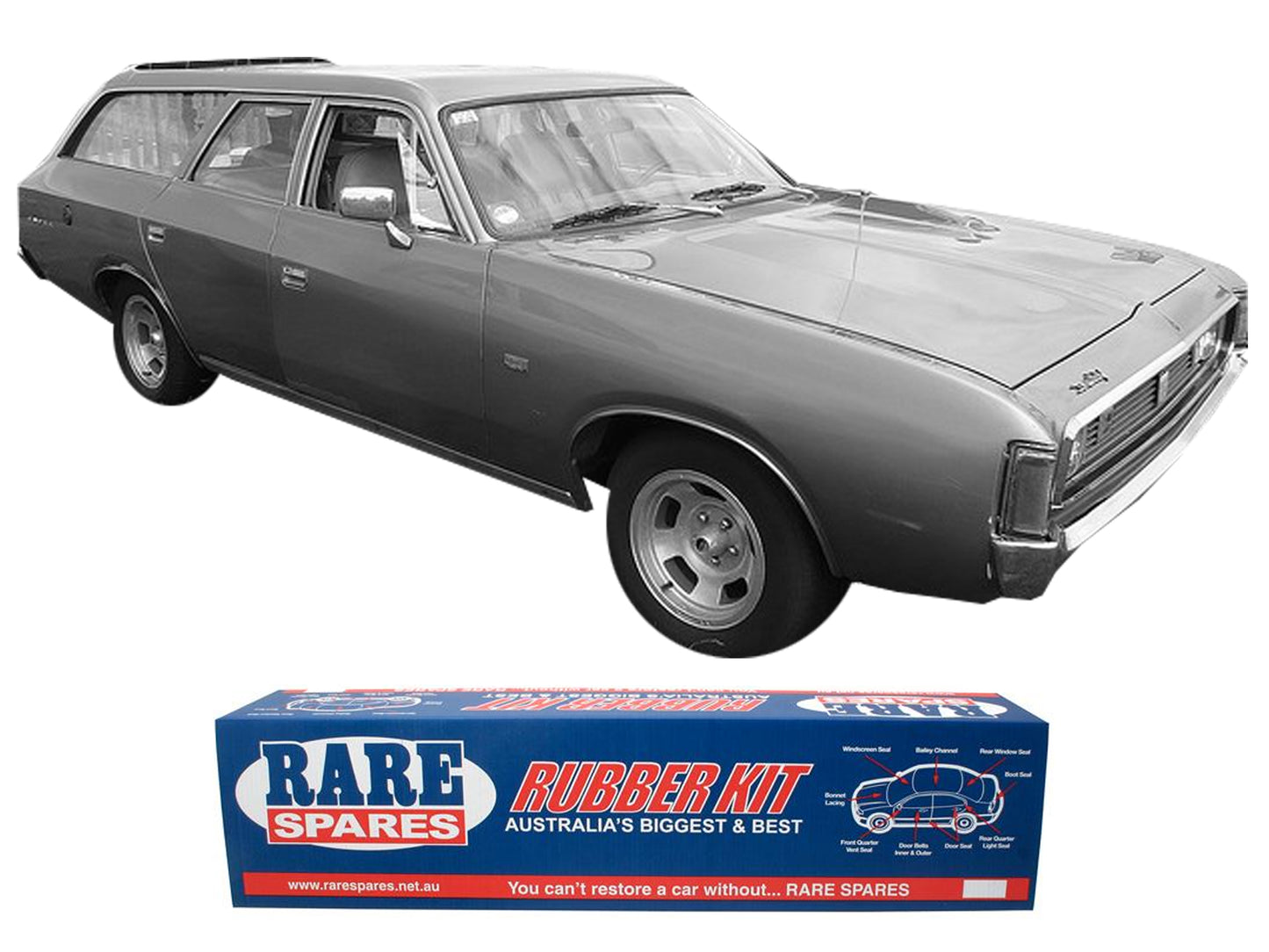 Body Rubber Kit Chrysler VH Valiant Wagon - VAL13