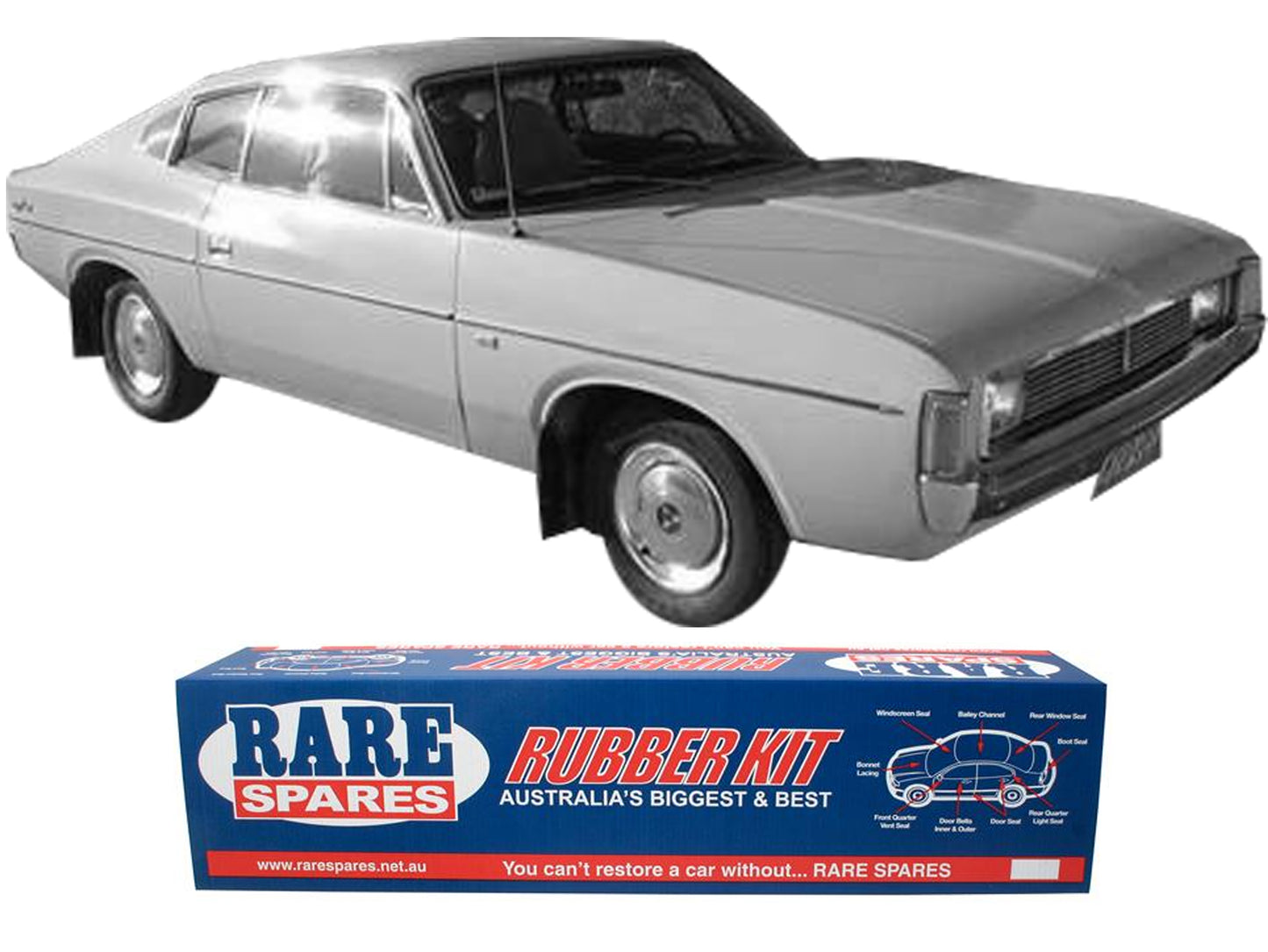 Body Rubber Kit Chrysler VH CH VJ Valiant Coupe - VAL15