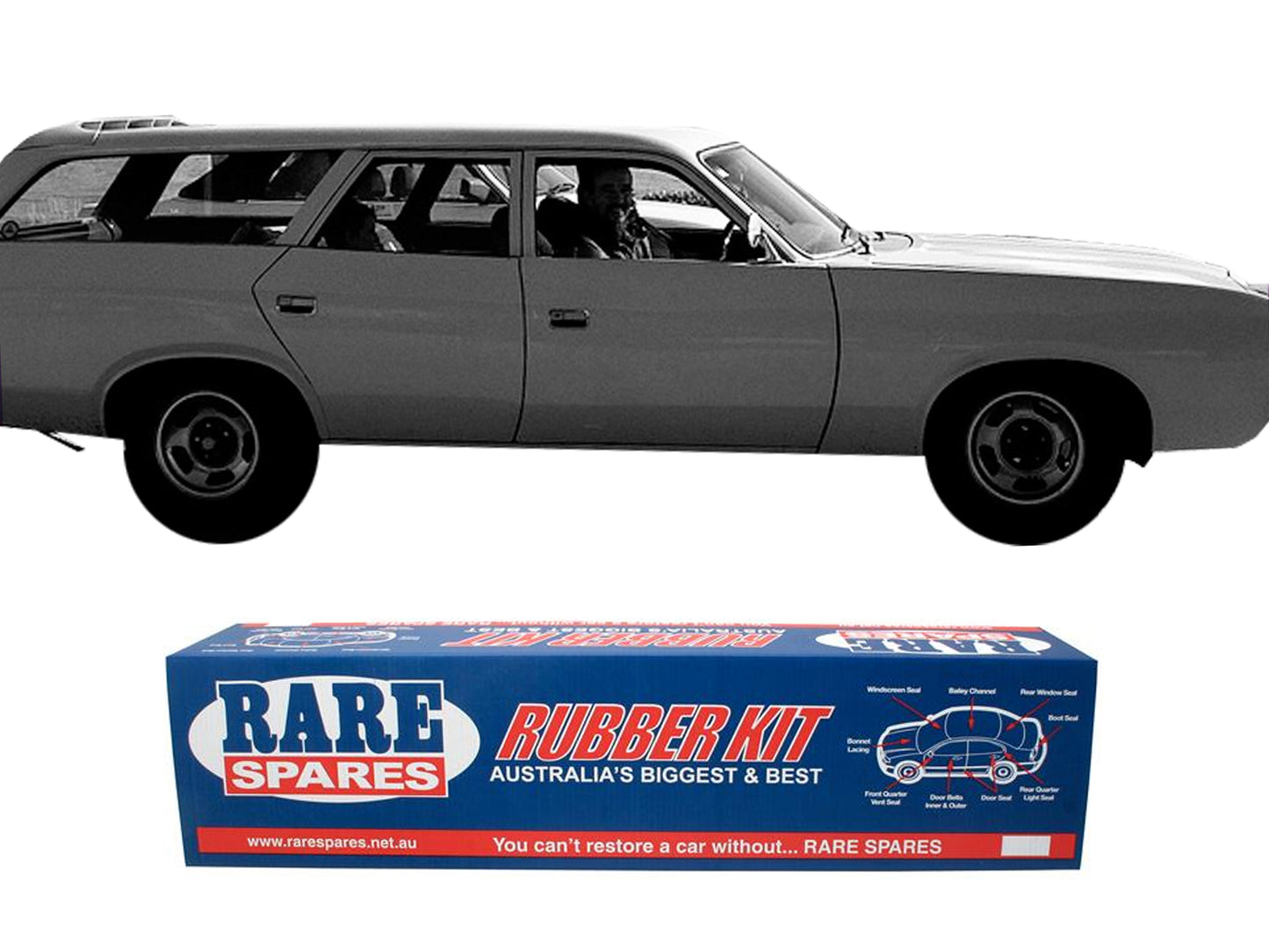 Body Rubber Kit Chrysler VJ CM Valiant Wagon - VAL17