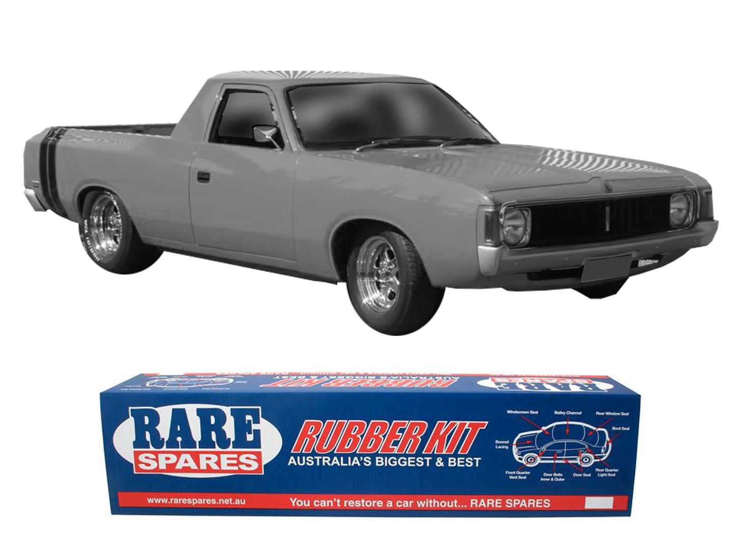Body Rubber Kit Chrysler VJ CJ VK CK CL Valiant Ute - VAL21