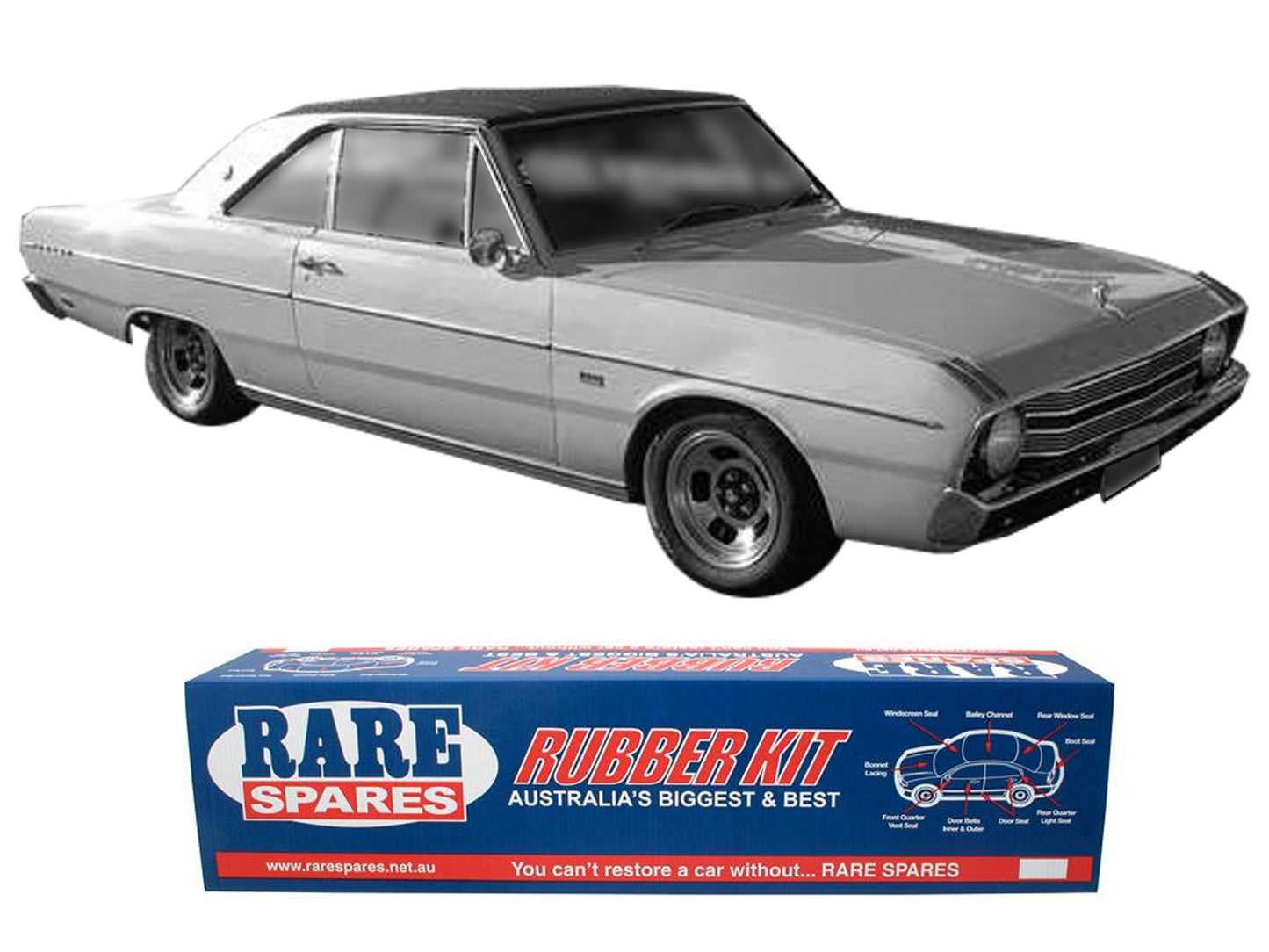 Body Rubber Kit Chrysler VF VG Valiant Coupe - VAL7