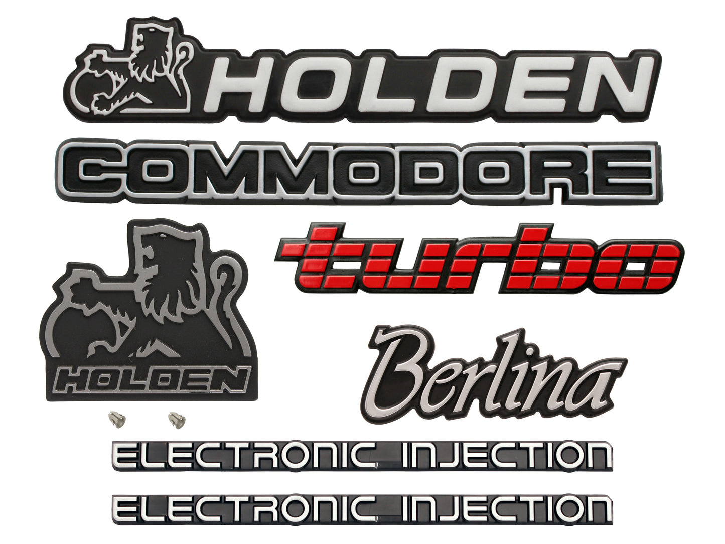 Badge Kit VL Commodore Berlina 6 Cylinder Turbo - VLBK8