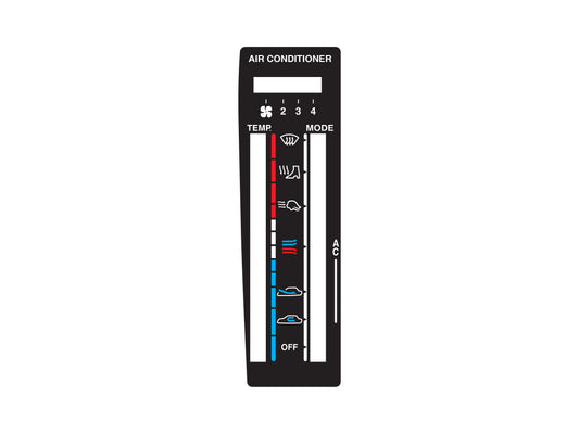 Air Conditioner Control Decal Holden VL - VS17118