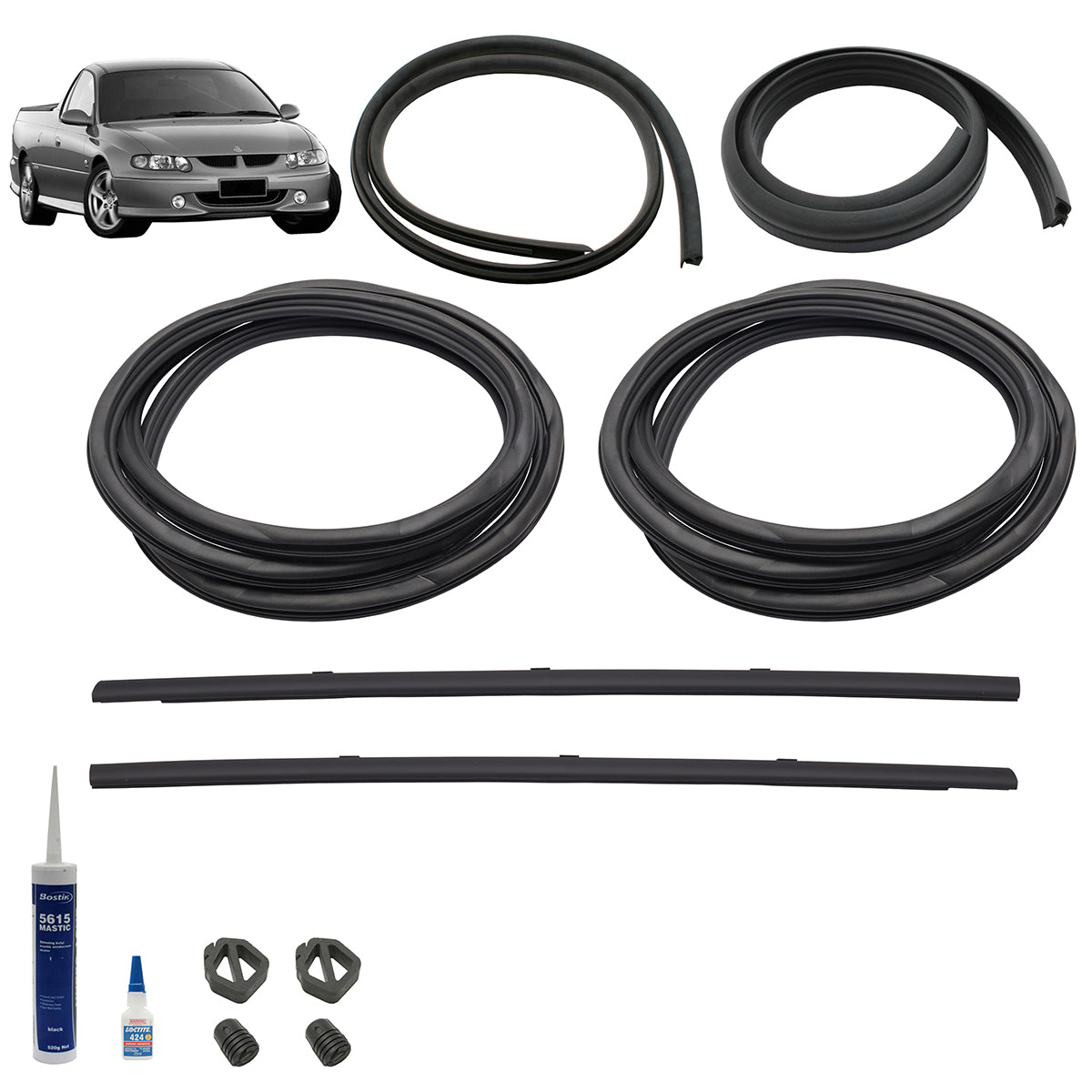 Body Rubber Kit Holden VT VU VX Ute - VT2