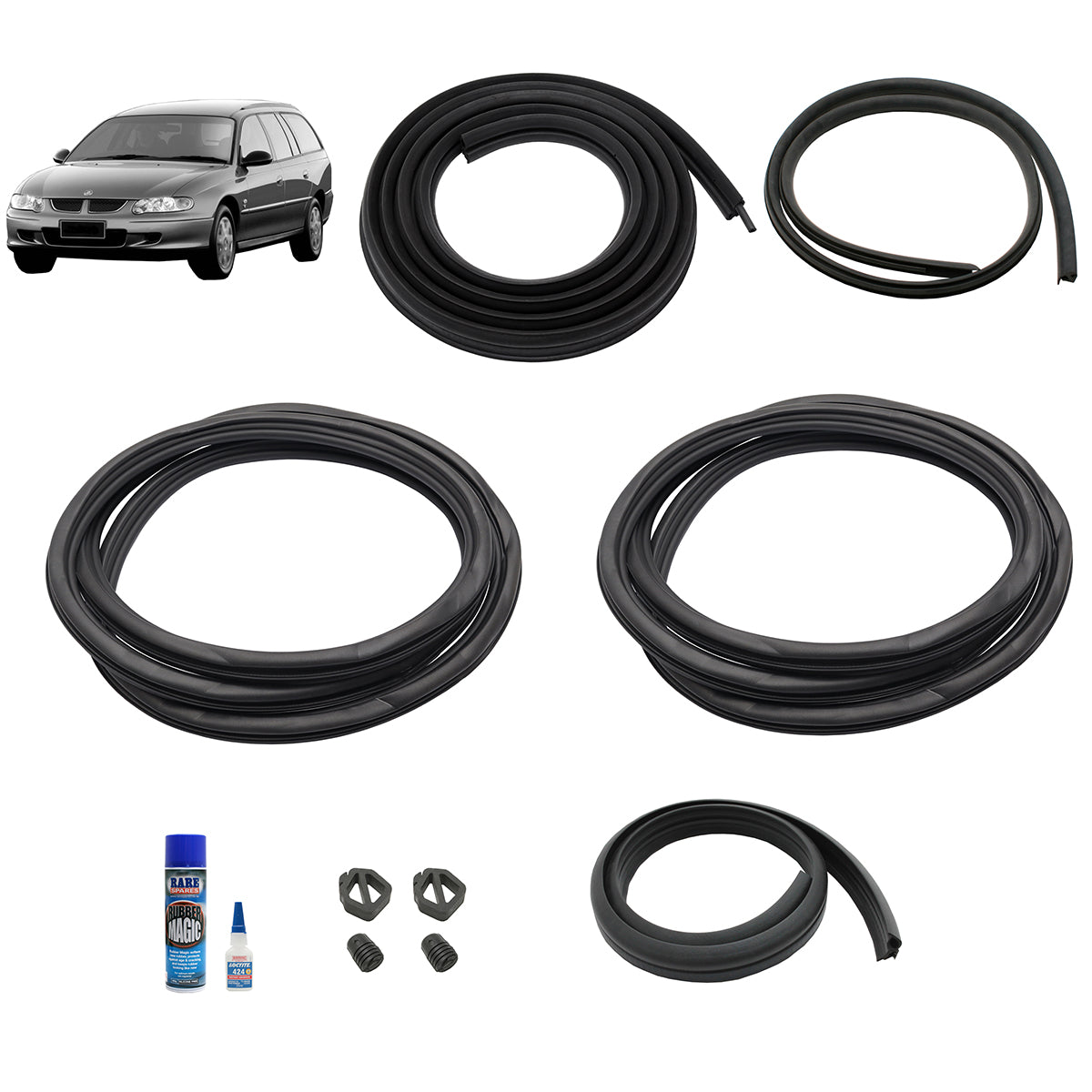 Body Rubber Kit Holden VT VX Wagon - VT3