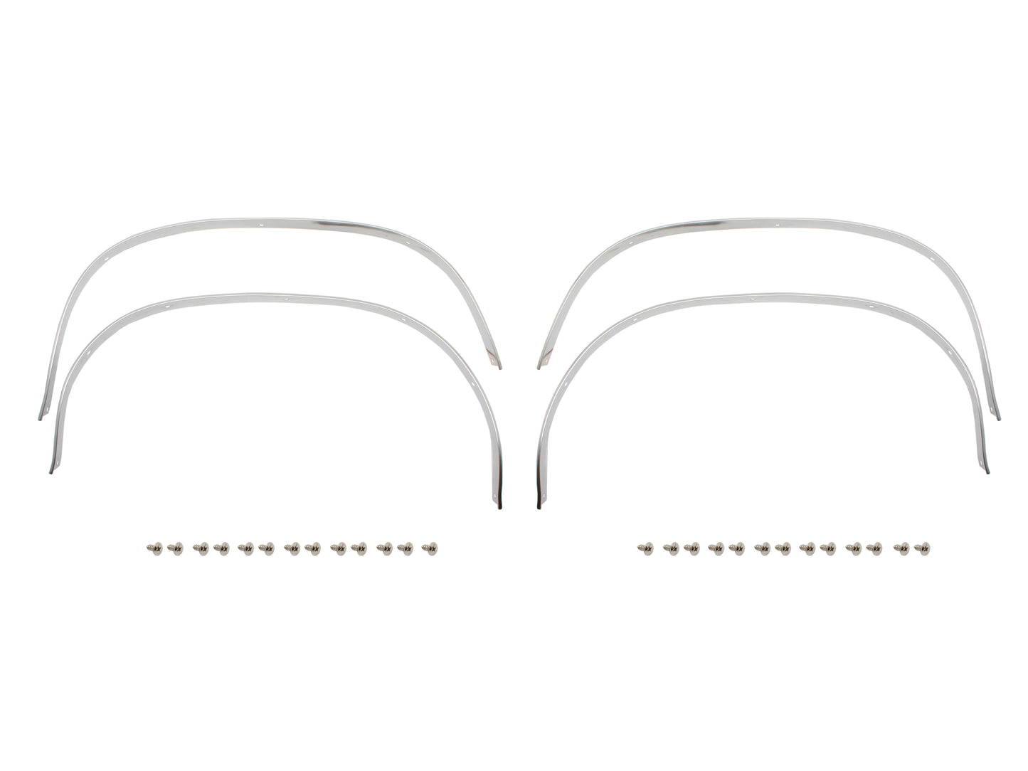 Ford COMPLETE Wheel Arch Mould Set XA XB Coupe Stainless Steel - WA2000