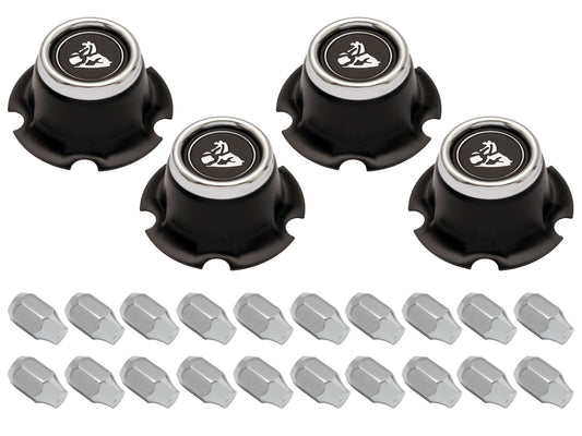 Wheel Centre Cap & Nut Kit (Acorn) Holden Early LJ - WC1008A