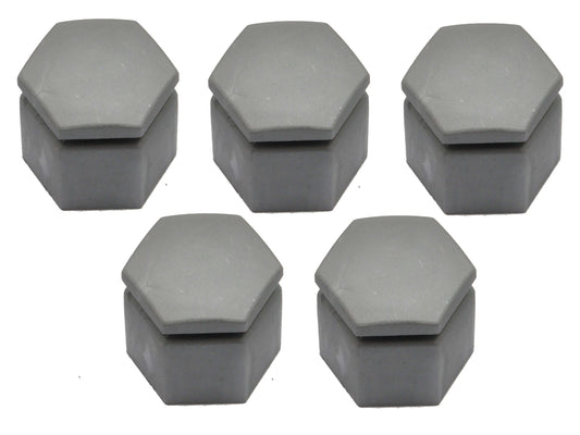 Silver Wheel Cap Nut Cover Kit (5) Holden VT VX VY VZ - WC1017